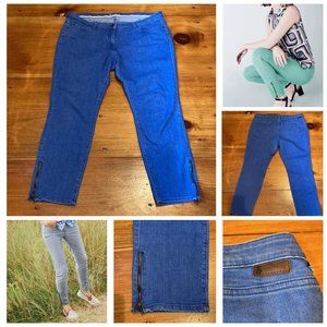 BODEN 14 Blue Ankle Skimmer Jeans Zipper